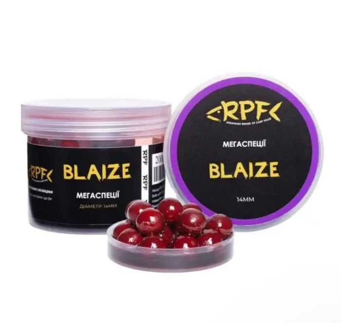 Бойли RPF BLAIZE насадочні варені в дипі Ø14мм -Мегаспеції