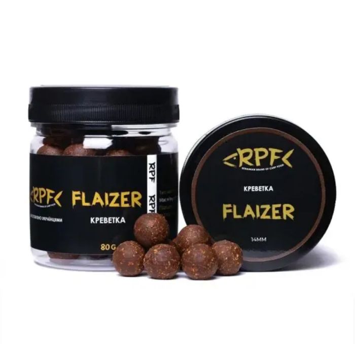 Бойли RPF FLAIZER насадочні Ø14 мм - Креветка