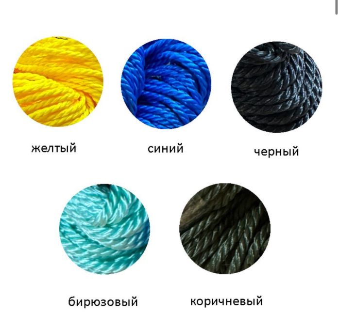 Шнур поліпропіленовий (кручений) Жовтий - 20 м