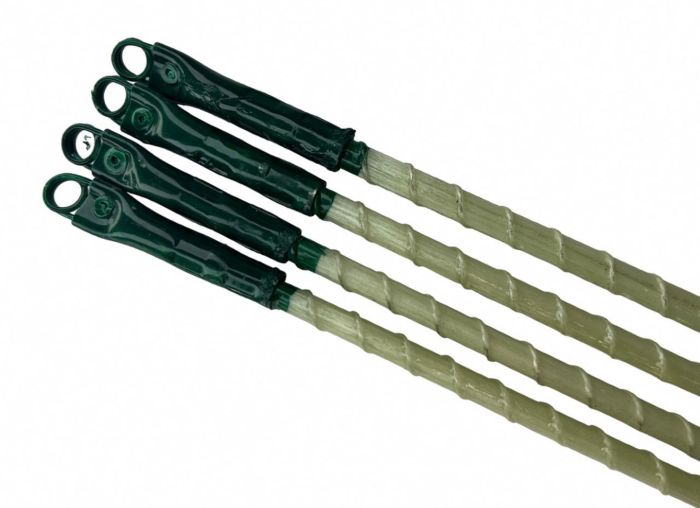 Дуги на павук для риболовлі - 1x1 метр - Діаметр 8 мм - З хрестовиною - Склопластик - Білий