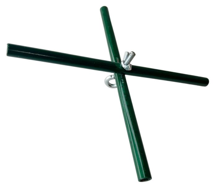 Дуги на павук для риболовлі - 1x1 метр - Діаметр 8 мм - З хрестовиною - Склопластик - Білий