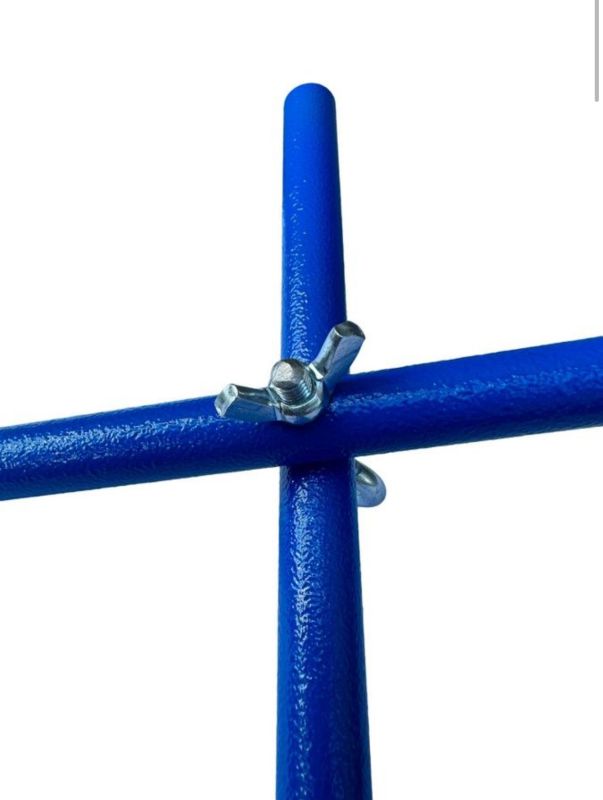 Хрестовина на павук - 20х20 см - Ø14 мм - Фарбована - Синій