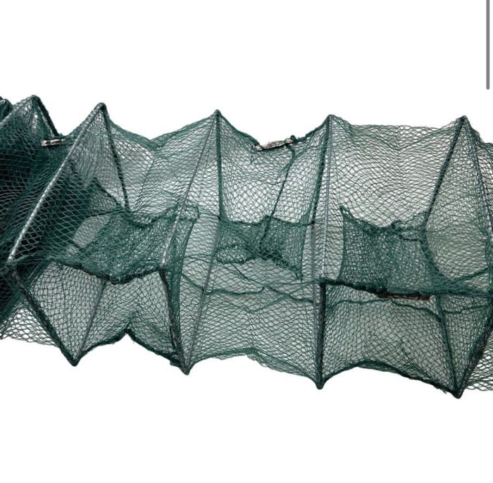 Раколовка гармошка Wolf №6 - 2.7 м - 20x25 см - Осередок 6 мм - 8 входів