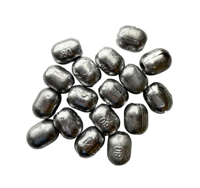 Вантаж для мереж - Ковзаючий - Свинець - Бочонок - 10 шт/уп