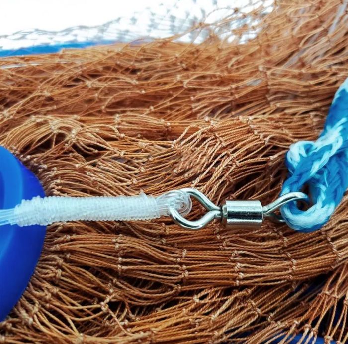 Кастингова мережа, парашут з кільцем Фрісбі - 2 м - Осередок Ø20 мм - Нитка