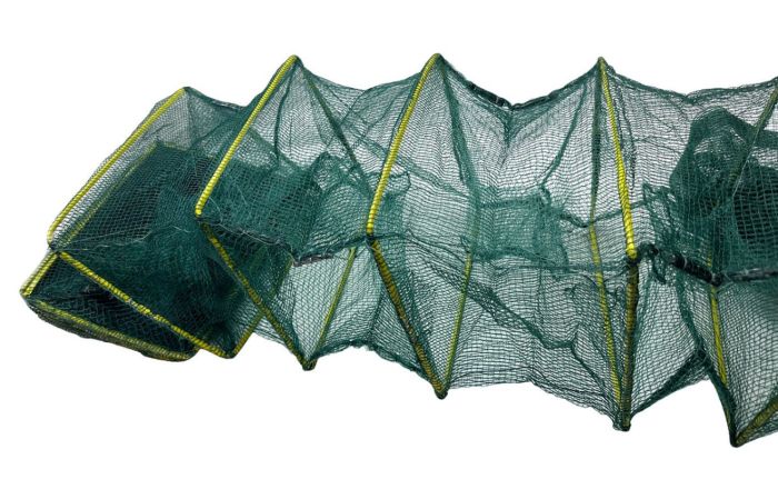 Раколовка гармошка Wolf №18 - 4.2 м - 20x25 см - Осередок 5 мм - 13 входів