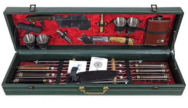 Шашличний набір подарунковий в кейсі Grand Picnic Бронза №1