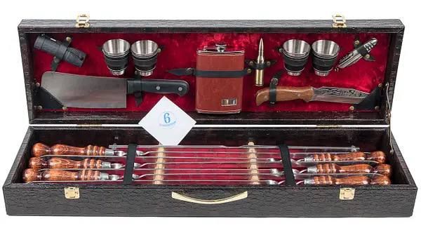 Шашличний набір подарунковий в кейсі №6
