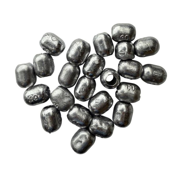 Вантаж для мереж - Ковзаючий - Свинець - Бочонок - 10 шт/уп