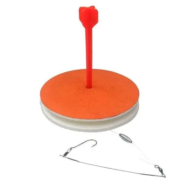 Кружки рибальські - Оснащені - Посилені - Гачок 8,5х26 Корея - 10 штук + Сумка Чорна