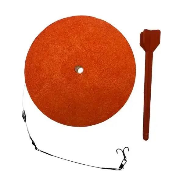 Кружки рибальські - Оснащені - Посилені - Гачок 8,5х26 Корея - 10 штук + Сумка Чорна