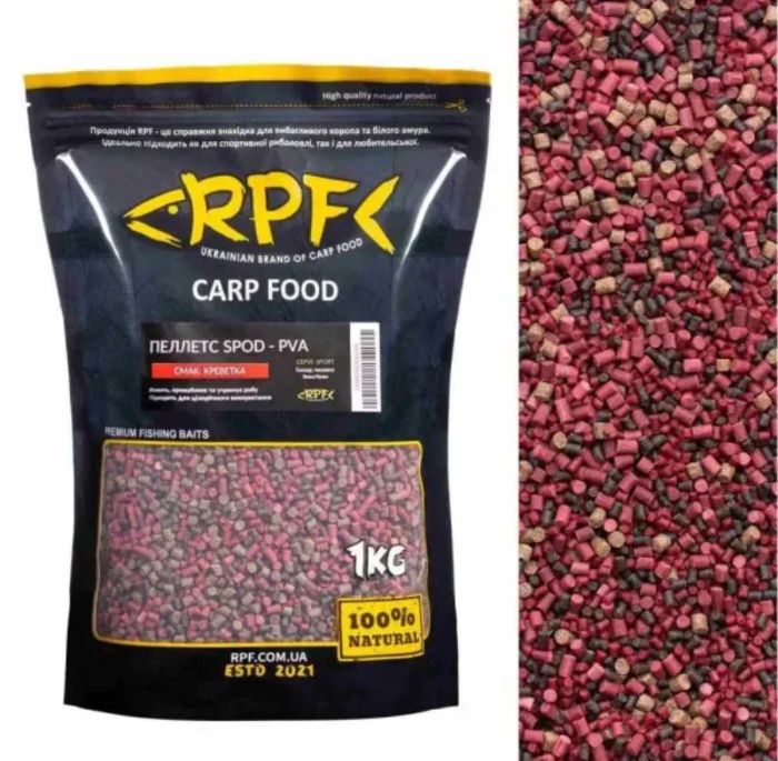 Мікро-Пелетс RPF SPOD-PVA "Sport" - Креветка - 1 кг