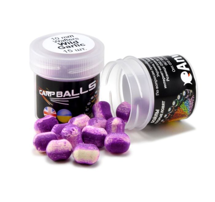 Бойли Carp Balls Wafters - Нейтральна плавучість - Ø10 мм - 15 шт/уп - Wild Garlic (Дикий часник)