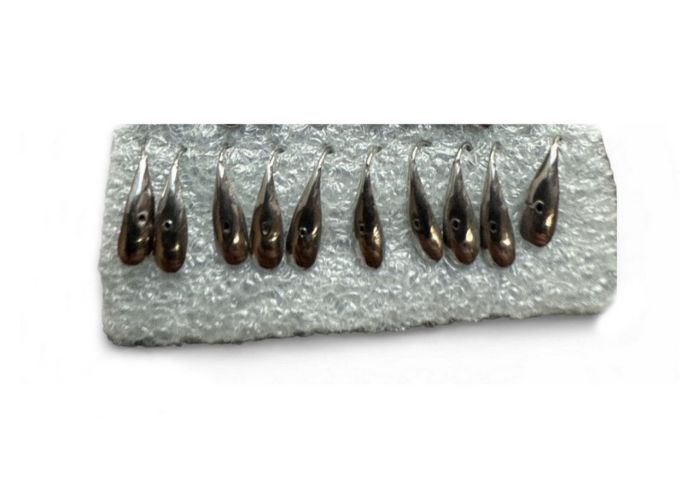 Мормишка Уралка паяна - Срібло - 10 шт/уп