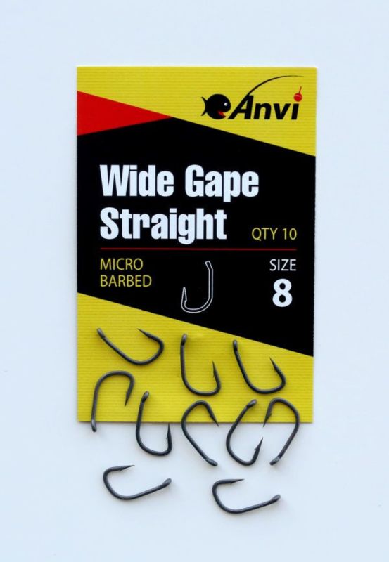 Гачок короповий Anvi Wide Gape Straight №8 - 10 шт/уп