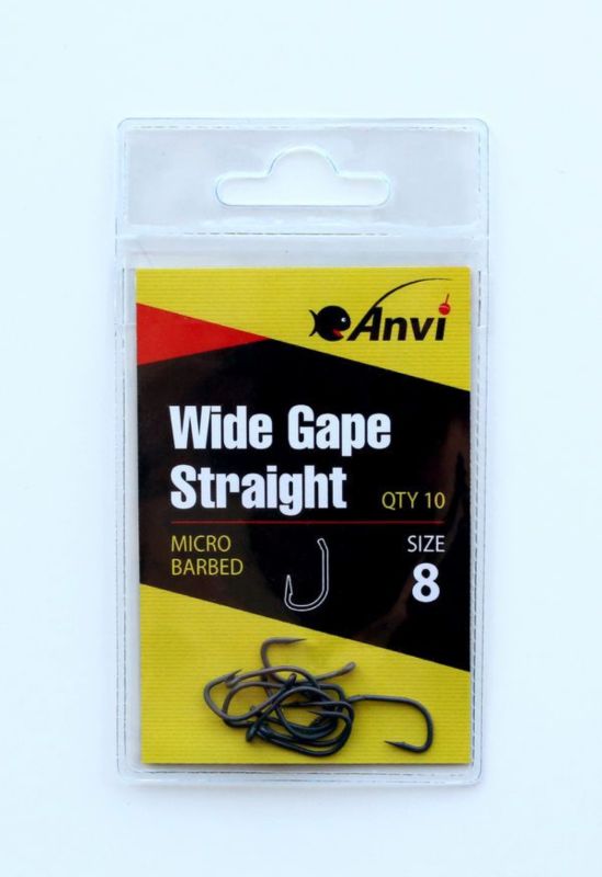 Гачок короповий Anvi Wide Gape Straight №8 - 10 шт/уп