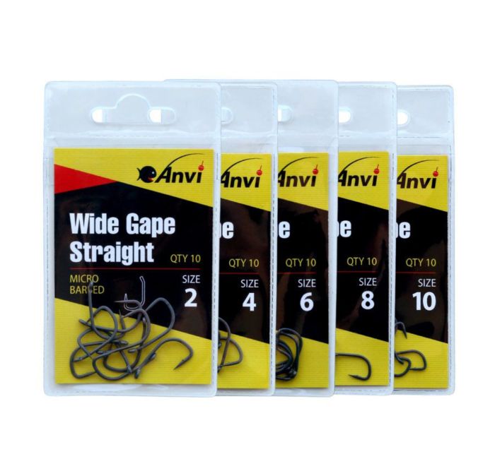 Гачок короповий Anvi Wide Gape Straight №8 - 10 шт/уп