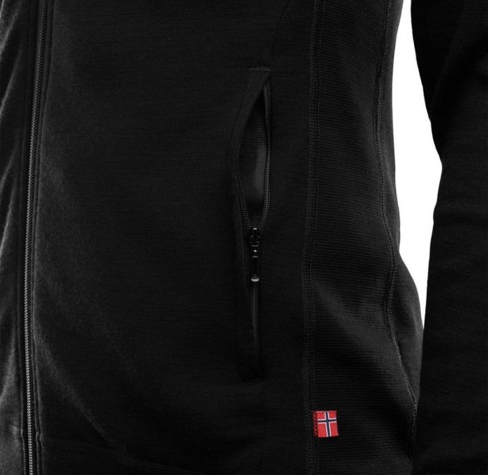 Термокуртка чоловіча Aclima DoubleWool jacket Man Jet Black/Marengo
