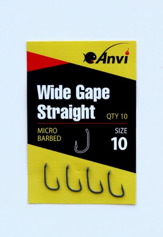 Гачок короповий Anvi Wide Gape Straight №10 - 10 шт/уп