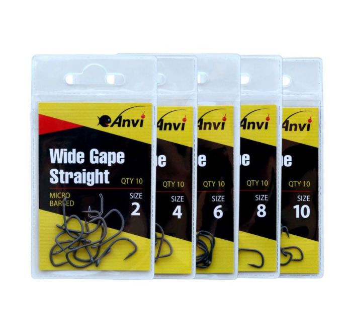 Гачок короповий Anvi Wide Gape Straight №10 - 10 шт/уп