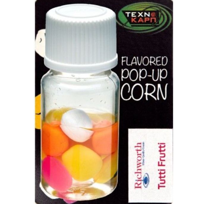 Силіконова кукурудза - Технокарп - Pop-up Texnocorn Mix - 10 мм - Tutti Frutti-Richworth - 10 шт/уп