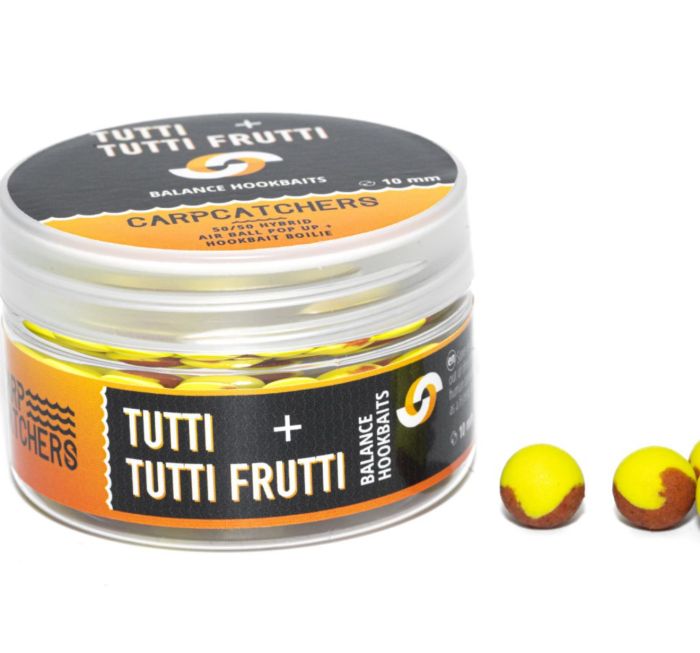 Бойли Carp Catchers Balance Hookbaits - Ø10 мм - Fluoro Yellow&Natural RO - Tutti&Tutti Frutti