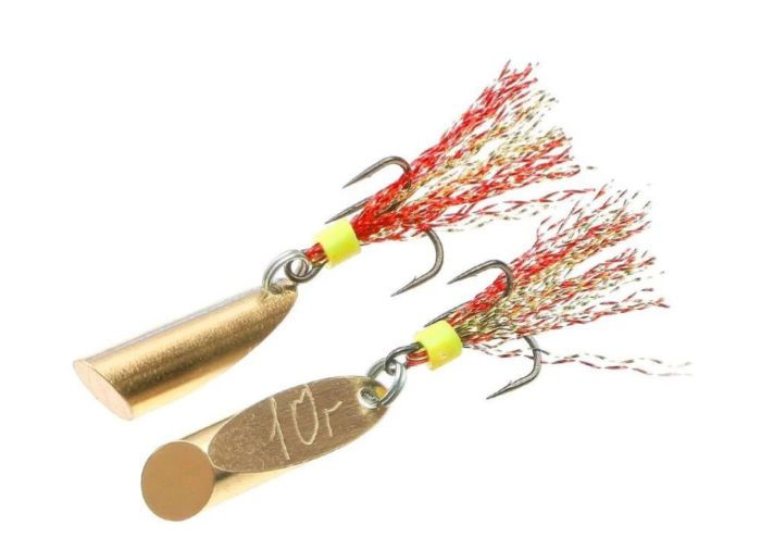 Блешня Грушка-Куля - 10 г - ПрофМонтаж - Колишня - Латунь - 1 шт.