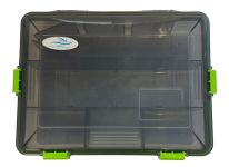 Коробка Briz 036 - Для рибальських снастей - 11 осередків - Прозора