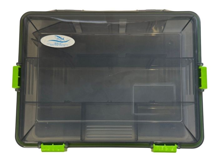 Коробка Briz 036 - Для рибальських снастей - 11 осередків - Прозора