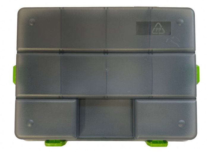 Коробка Briz 036 - Для рибальських снастей - 11 осередків - Прозора