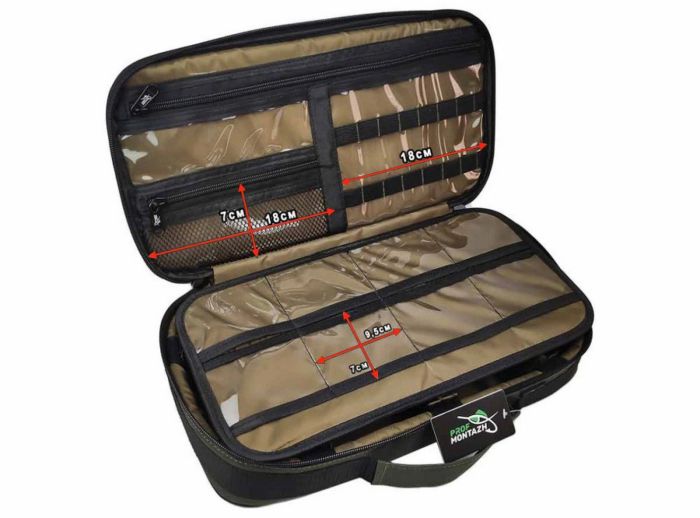 Сумка-органайзер Tackle Bag FFC для аксесуарів та годівниць - На 6 відділень - ПрофМонтаж