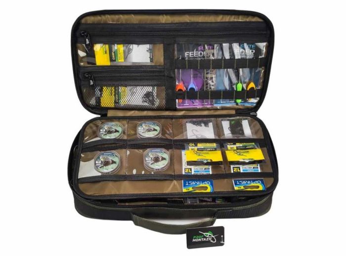 Сумка-органайзер Tackle Bag FFC для аксесуарів та годівниць - На 6 відділень - ПрофМонтаж