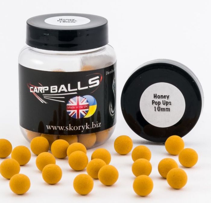 Бойли Carp Balls Pop Ups - 30 г - Плаваючі - Ø10 мм - Honey Yucatan (Мед Юкатан)