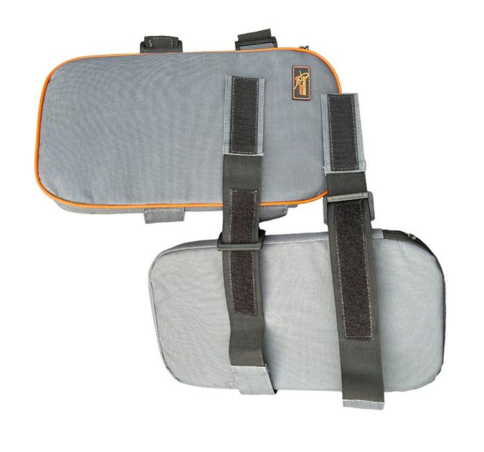 Наколінники зимові ПрофМонтаж на змійці - 33х19х3 см - Сірі