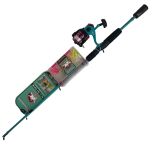 Набір Спінінгіста (спінінг+котушка+ коробка з наживками) - Бірюзовий