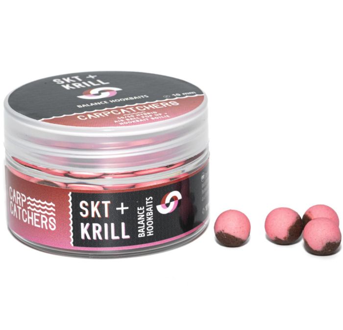 Бойли Carp Catchers Balance Hookbaits - Ø10 мм - Washed Out Pink&Brown - SKT&Krill