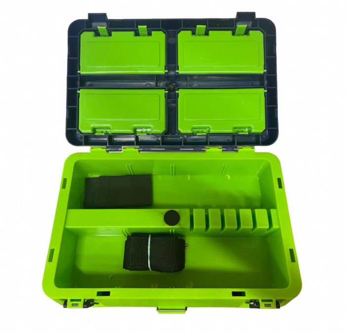 Ящик для зимової риболовлі - Синьо-салатовий - Україна.