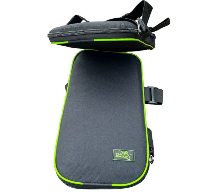 Наколінники зимові ПрофМонтаж на змійці - 33х19х3 см - Чорні