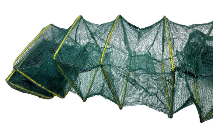 Раколовка гармошка Wolf №18 - 4.2 м - 20x25 см - Осередок 5 мм - 13 входів