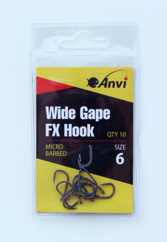 Гачок короповий Anvi Wide Gape FX Hook №6 - 10 шт/уп