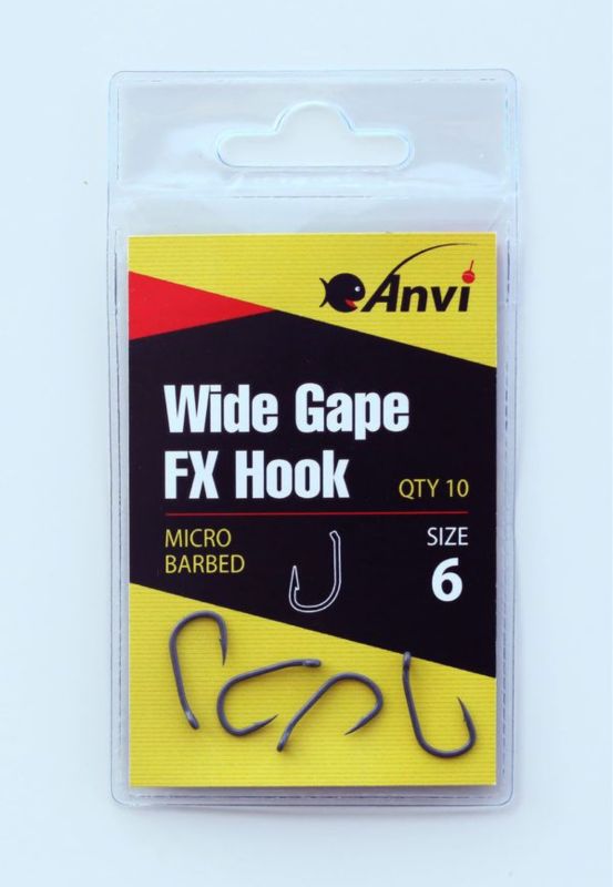 Гачок короповий Anvi Wide Gape FX Hook №6 - 10 шт/уп