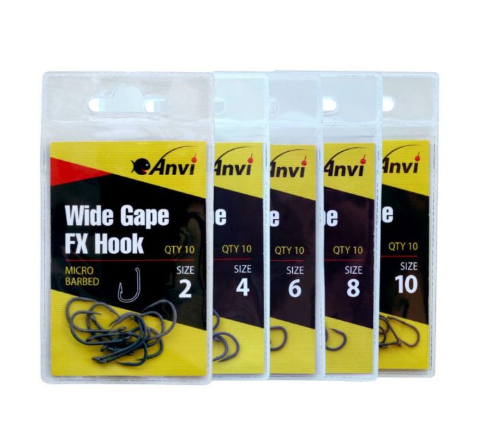 Гачок короповий Anvi Wide Gape FX Hook №6 - 10 шт/уп