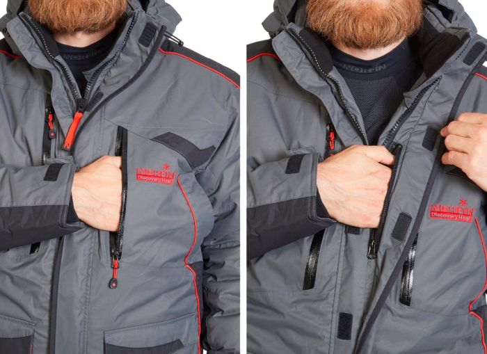 Зимовий костюм Norfin Discovery Heat з підігрівом - M - Сірий