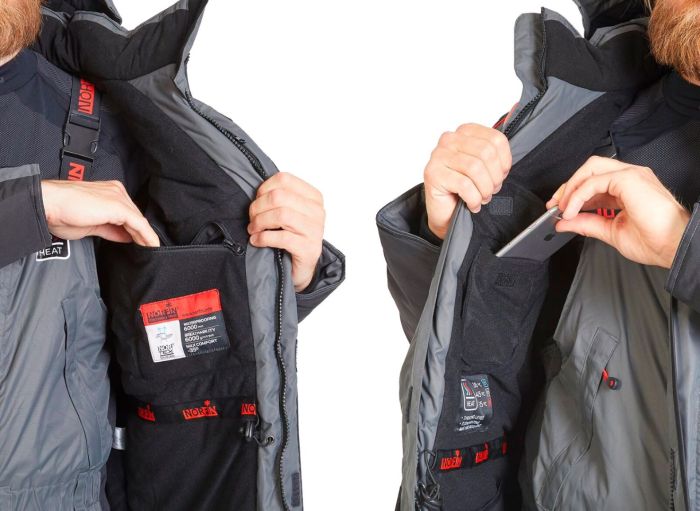 Зимовий костюм Norfin Discovery Heat з підігрівом - M - Сірий