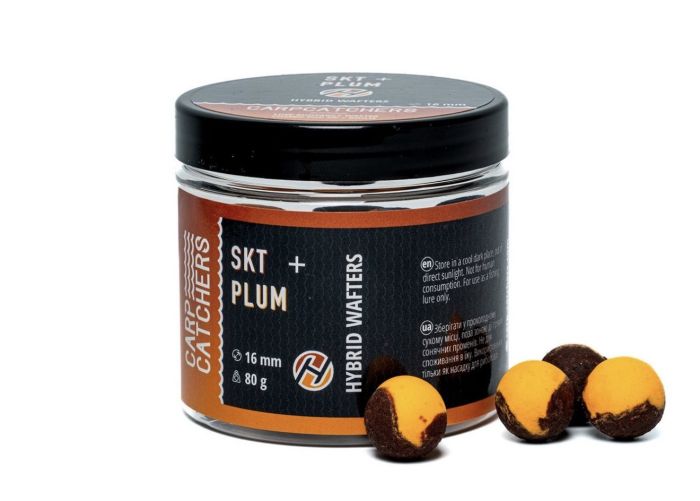 Бойли Carp Catchers Hybrid Wafters - SKT&Plum - Ø16 мм - Двоколірні