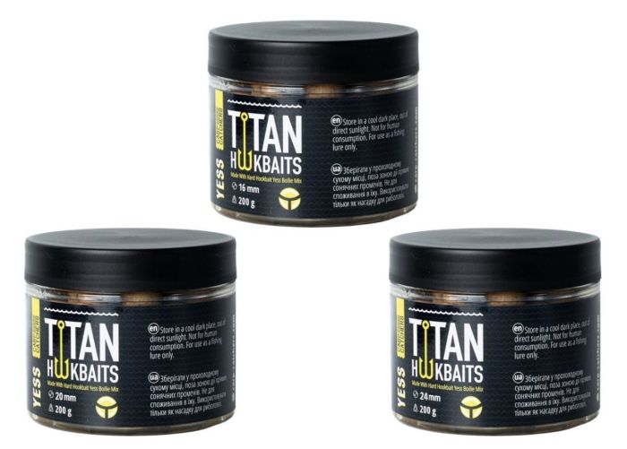 Бойли Carp Catchers Craft Titan Hookbaits YESS - Варені - Тонучі - Насадочні