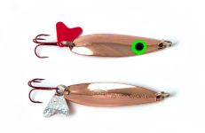 Блешня Spinnex Krocodile - 16 г, що коливаються - Очі зелені - Мідь