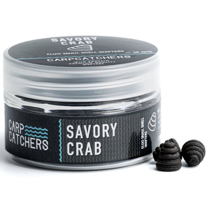 Бойли Carp Catchers - Savory Crab - Ø10 мм - Fluo Snail Shell Wafters - Однотонні