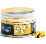 Бойли Carp Catchers - Sweetcorn Pepper - Ø10 мм - Fluo Snail Shell Wafters - Двоколірні