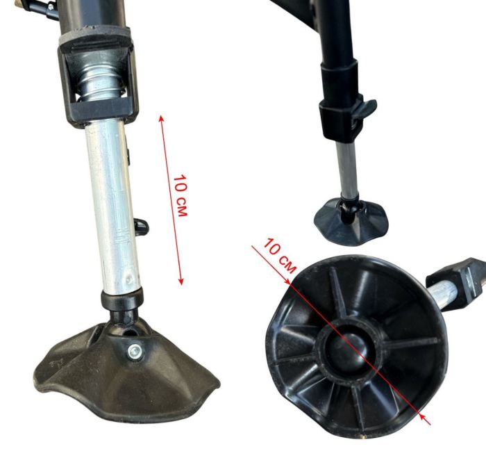 Карпове крісло Megastrike - SH9-3-5 - 50x55x95 см - З боковою кишенею на змійці - Оливково-зелений